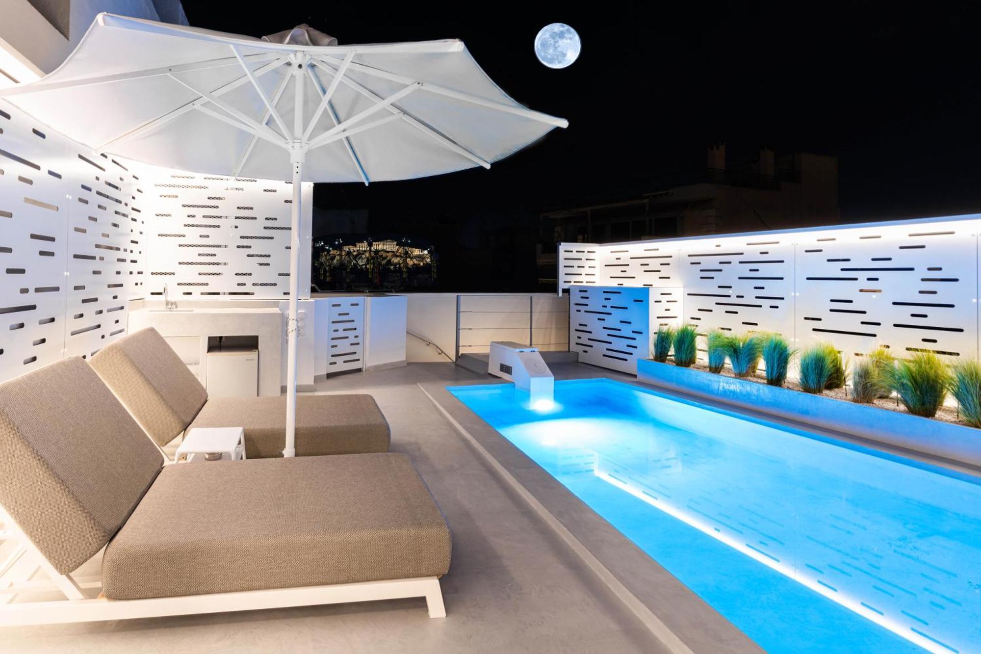 Ma Maison No5 Penthouse Loft, Private Heated Pool, Acropolis View, Ultra High Speed Internet 300 Mbps, Short Walk To Acropolis, Parking Upon Request, 1' From Metro Атина Екстериор снимка